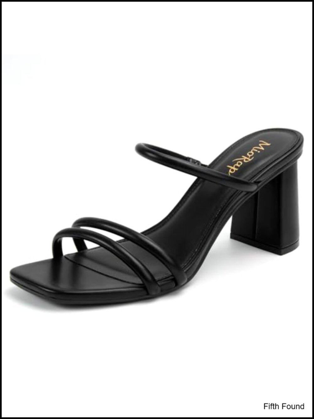 Strappy Square Toe Block Heel Sandals Women's Dressy Slip On